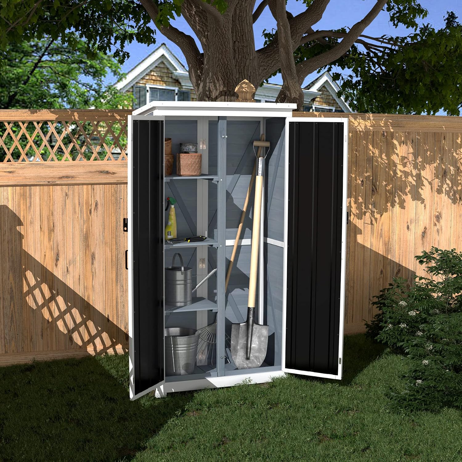 Gardening Tools Organizer - Armario de Almacenamiento Exterior de Madera