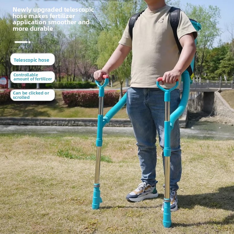 Grass Seed Spreader - Aplicador Manual de Fertilizante para Maíz,