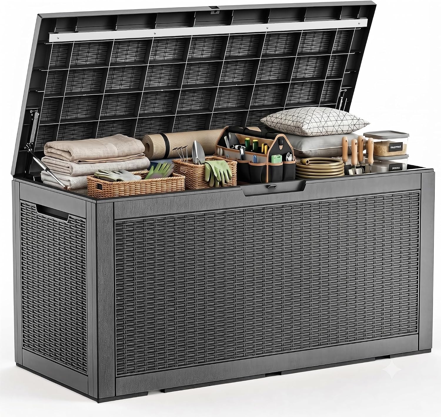 Gardening Tools Organizer - Caja de Almacenamiento Grande para Exterior,