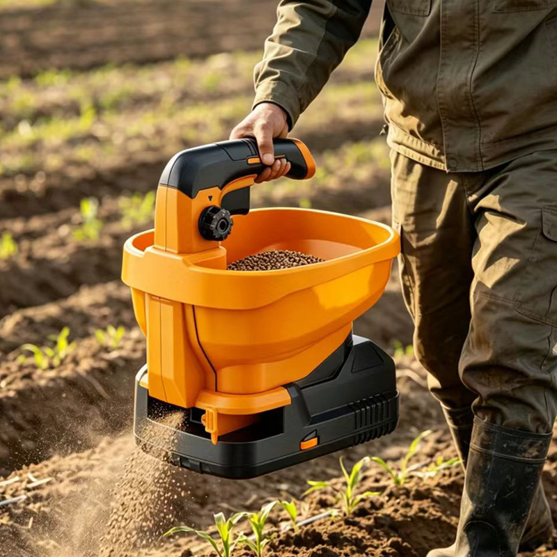 Grass Seed Spreader - Sembradora automática de batería de litio,
