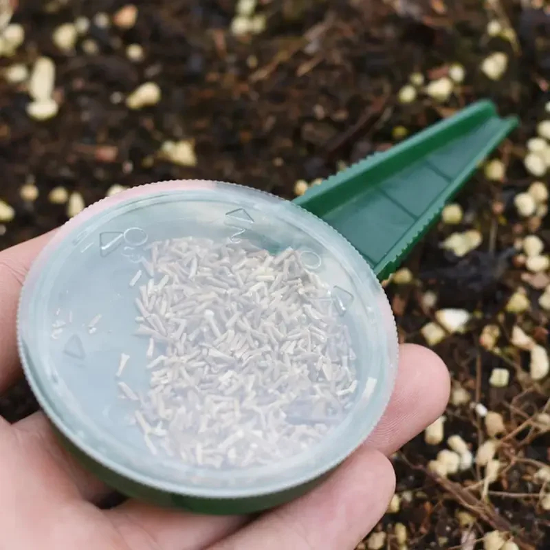 Grass Seed Spreader - Sembradora de Semillas Ajustable, Dispensador Manual