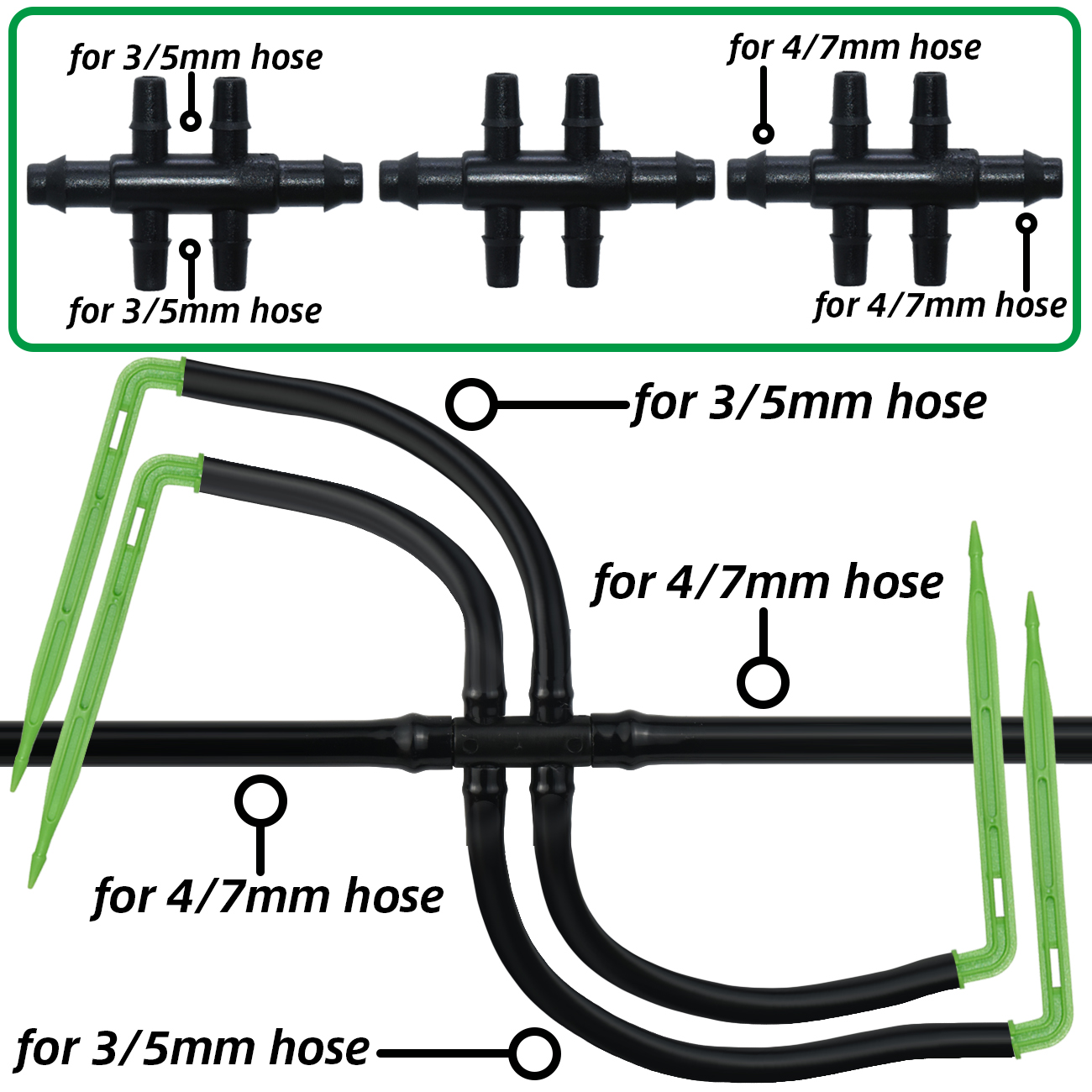 KESLA jardín 4/7mm a 3/5mm man - Root Watering Spike reseña y precio