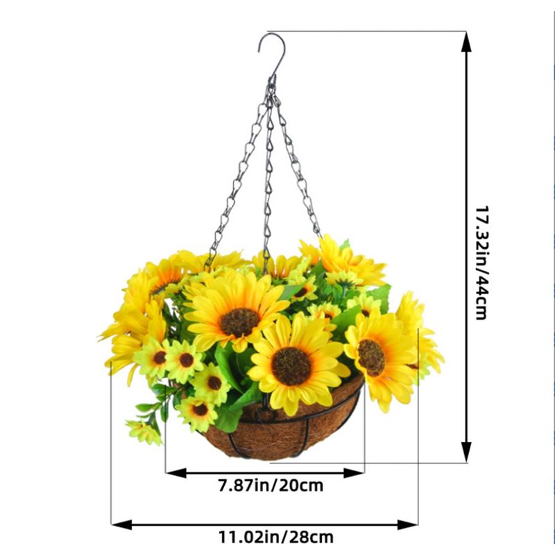 MALL Flores Artificiales Colga - Gardening Tools Yellow reseña y precio