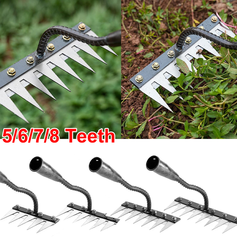 5/6/7/8 dientes hierro azada d - Gardening Tools Hoe reseña y precio