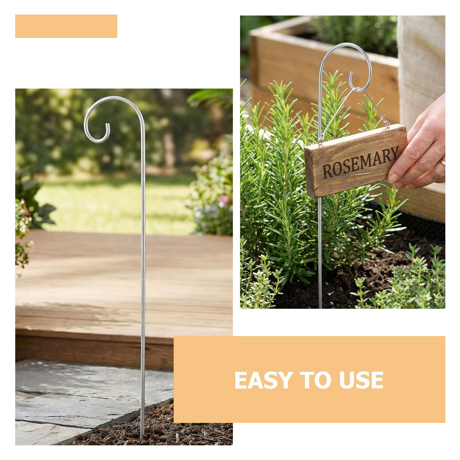 25 unidades de ganchos metálic - Plant Label Tags reseña y precio