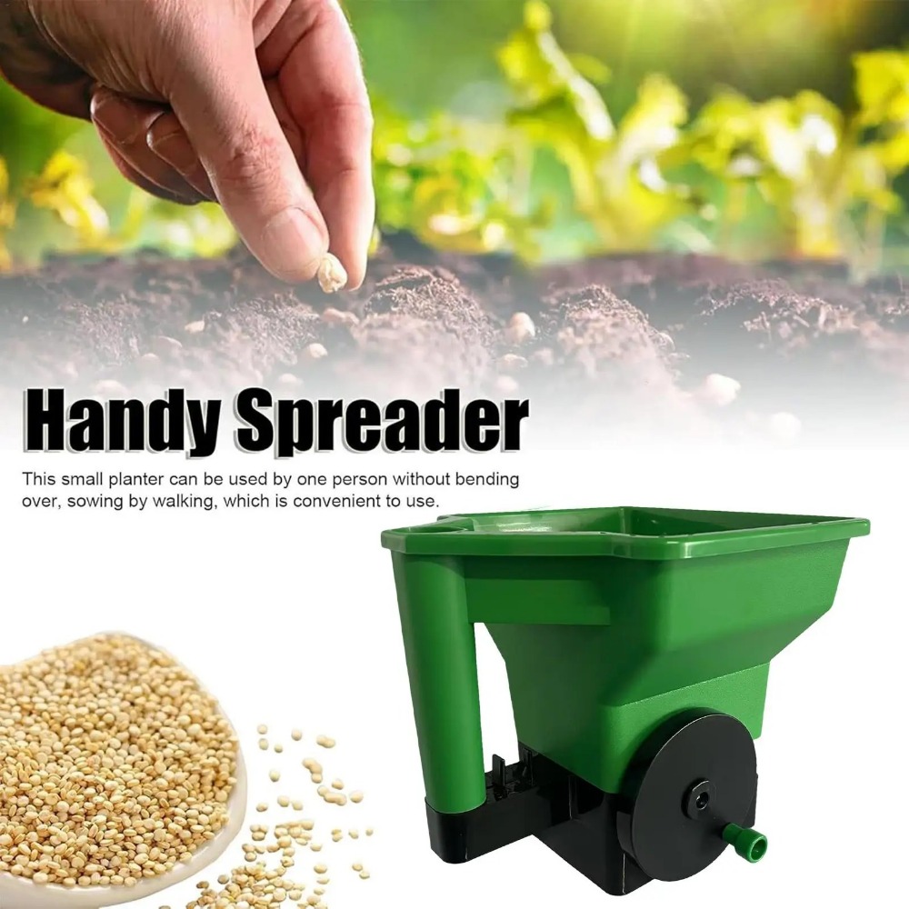 Esparcidor Manual para Césped  - Grass Seed Spreader reseña y precio