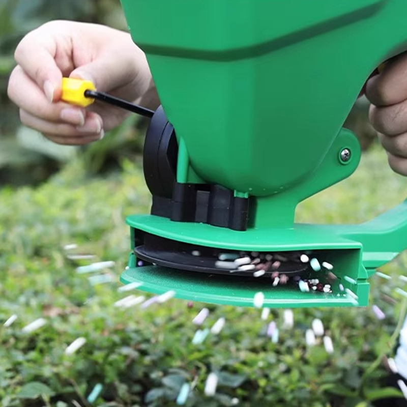 Esparcidor de semillas de césp - Grass Seed Spreader reseña y precio