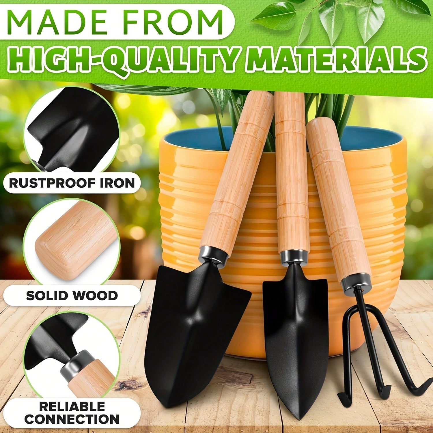 Juego de Mini herramientas de  - Gardening Tools Hoe reseña y precio