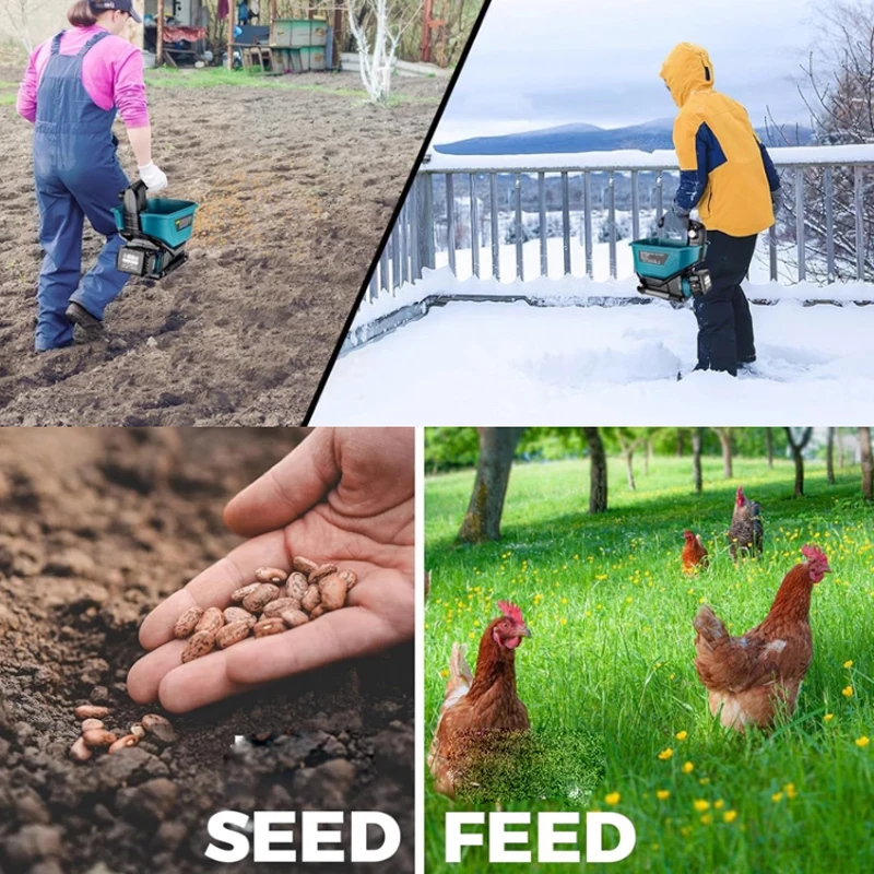 Esparcidor de Fertilizante Aut - Grass Seed Spreader reseña y precio