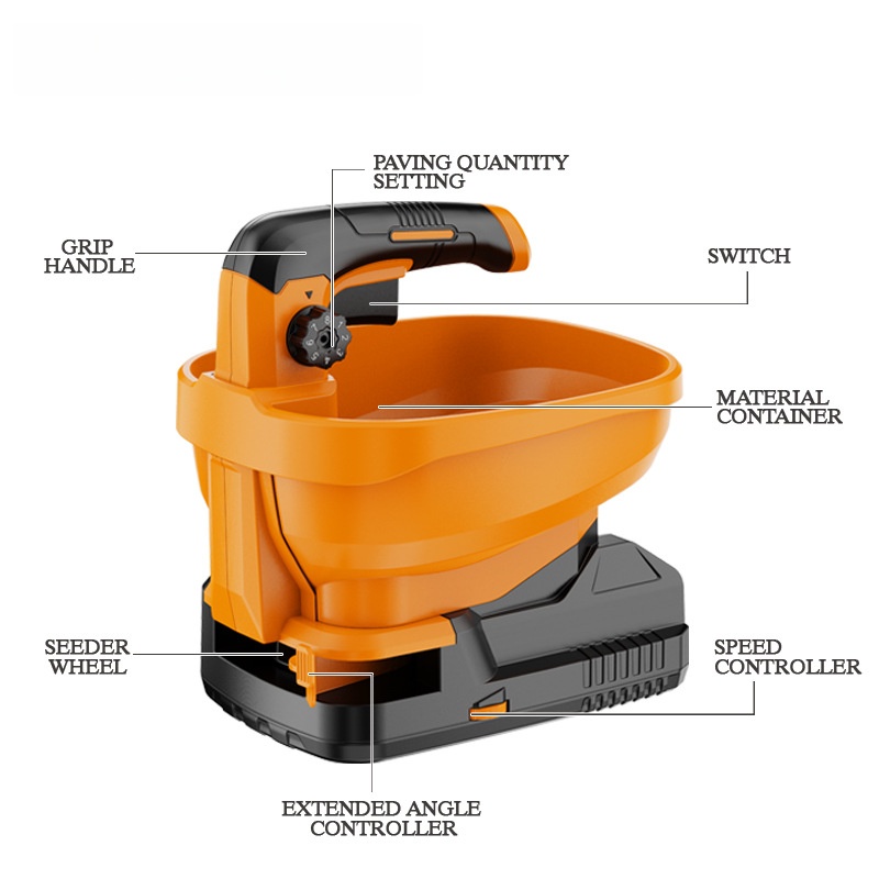 Sembradora automática de bater - Grass Seed Spreader reseña y precio