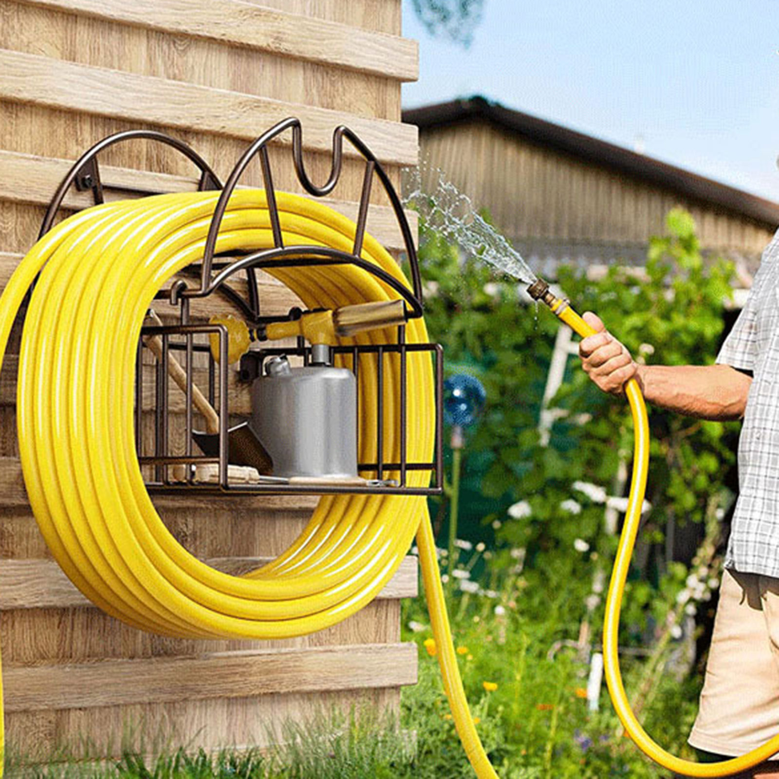 Soporte de manguera de jardín  - Gardening Tools Hoe reseña y precio